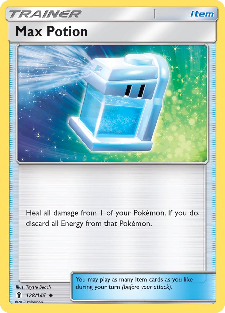 (128/145) Pokemon TCG Guardians Rising Single: Max Potion  Uncommon