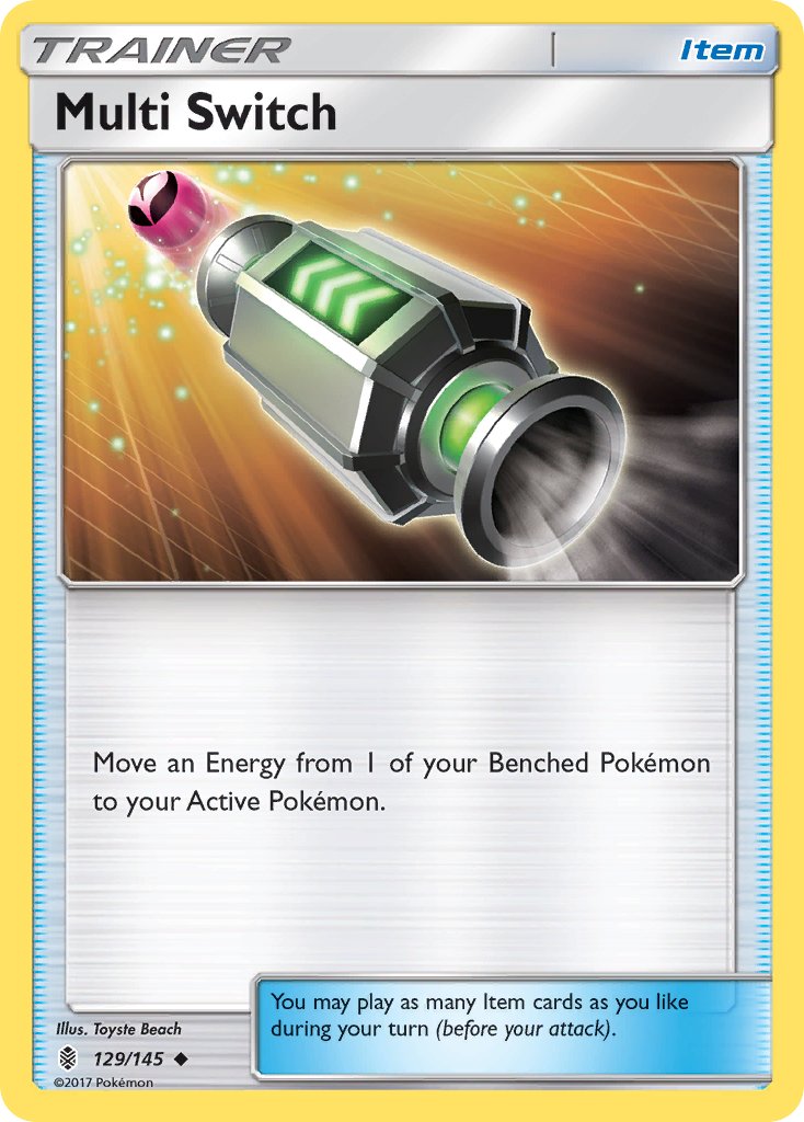 (129/145) Pokemon TCG Guardians Rising Single: Multi Switch  Uncommon