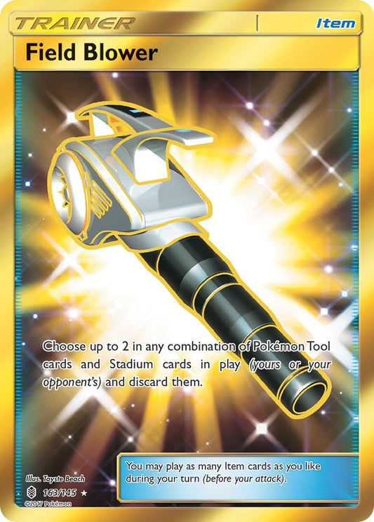 (163/145) Pokemon TCG Guardians Rising Single: Field Blower  Secret Rare