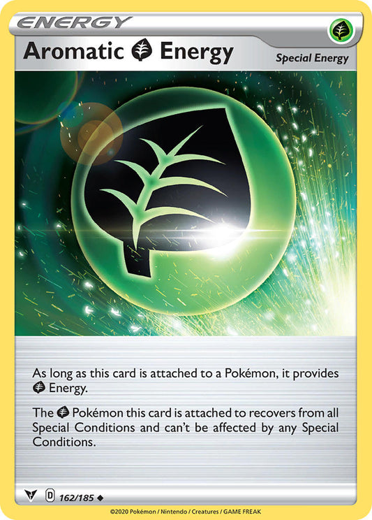 (162/185) Pokemon TCG Vivid Voltage Single: Aromatic [G] Energy Reverse Holo Uncommon