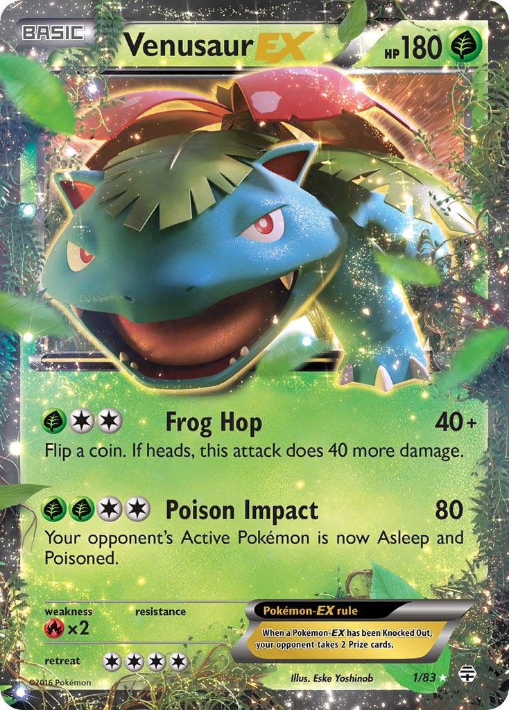 (001/83) Pokemon TCG Generations Single: Venusaur EX   Ultra Rare