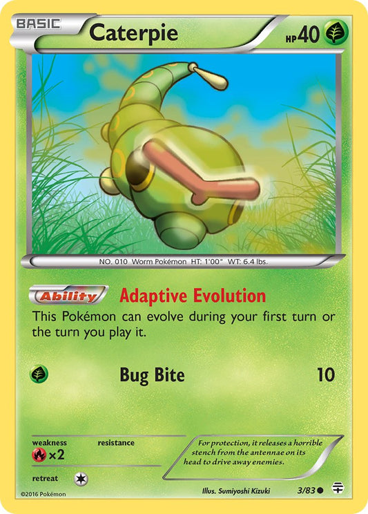 (003/83) Pokemon TCG Generations Single: Caterpie  Reverse Holo Common