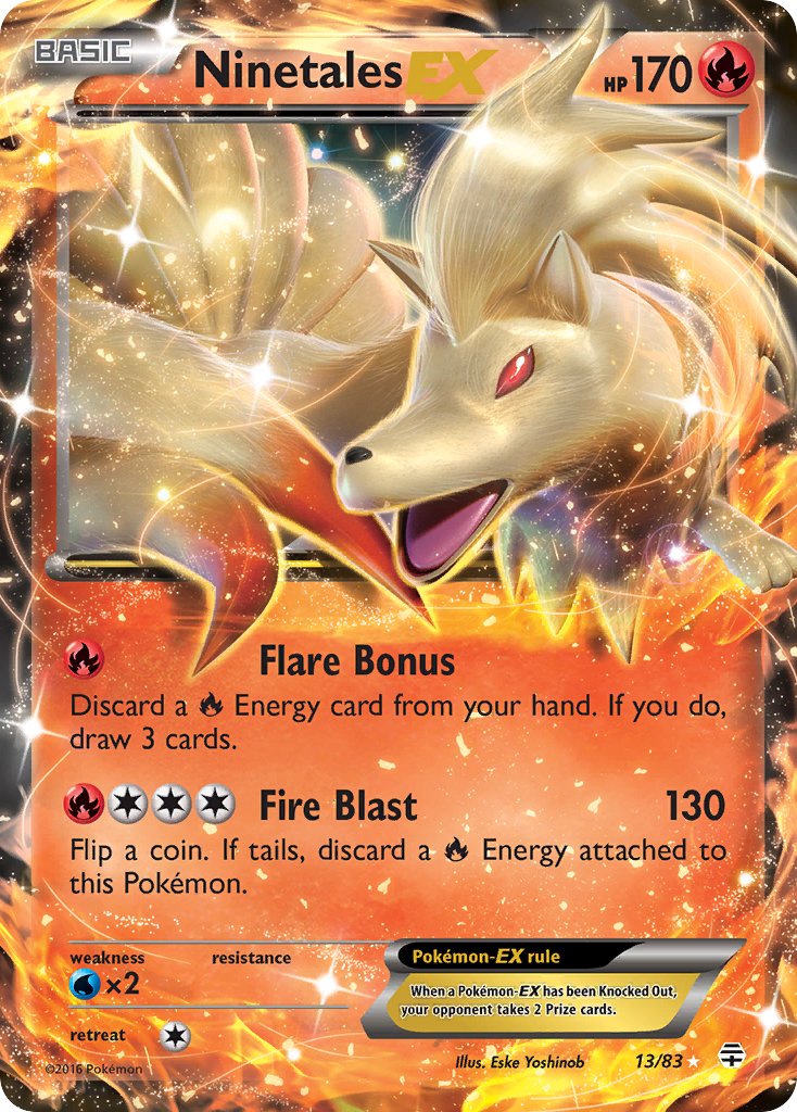 (013/83) Pokemon TCG Generations Single: Ninetales EX   Ultra Rare