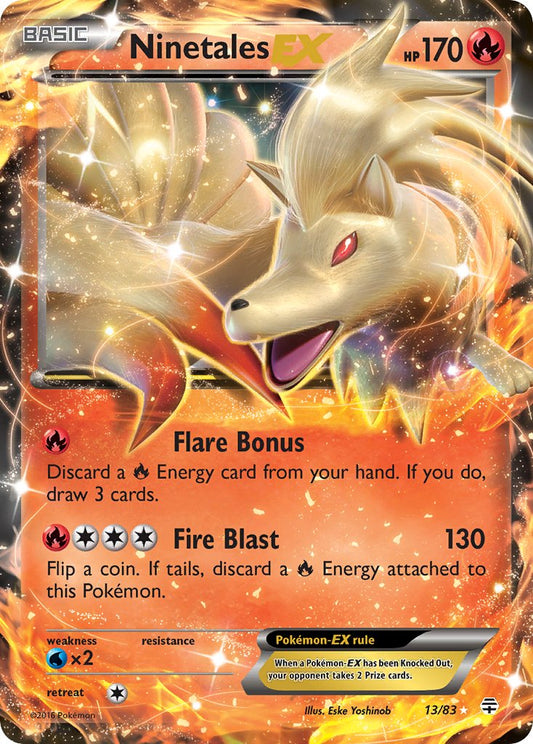 (013/83) Pokemon TCG Generations Single: Ninetales EX   Ultra Rare