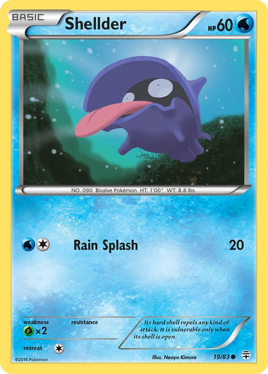 (019/83) Pokemon TCG Generations Single: Shellder  Reverse Holo Common