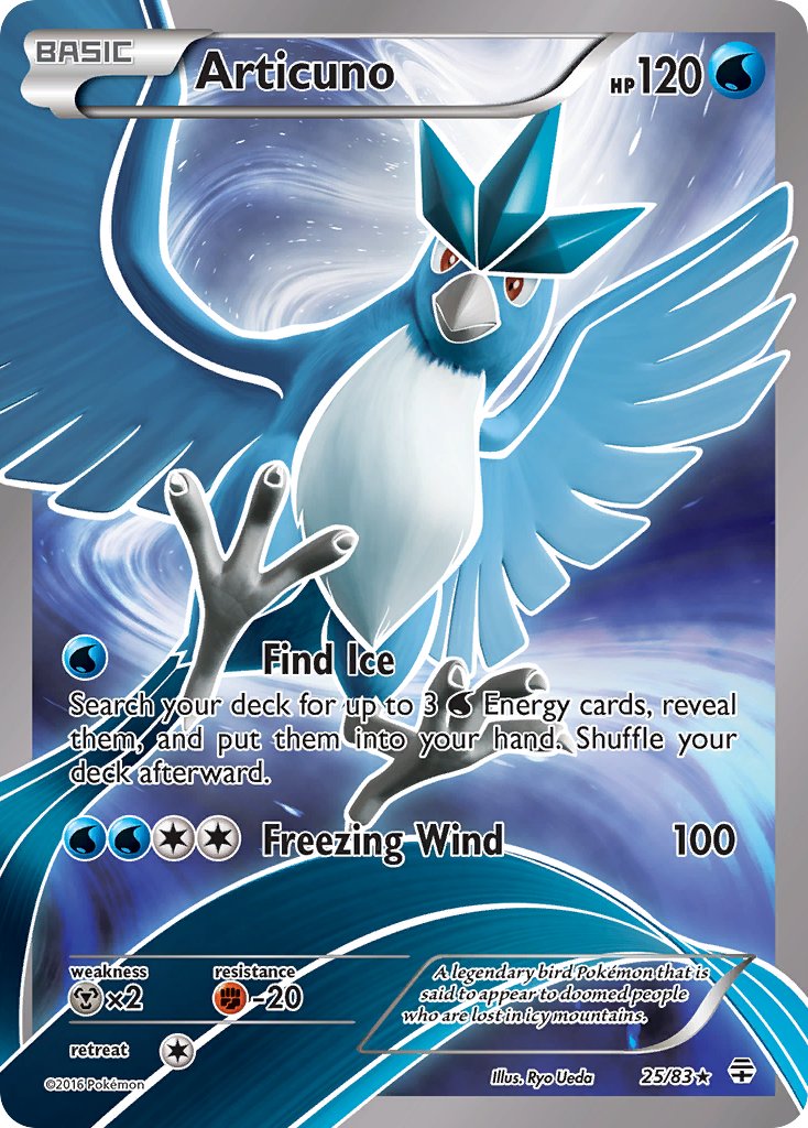 (025/83) Pokemon TCG Generations Single: Articuno  Reverse Holo Holo Rare