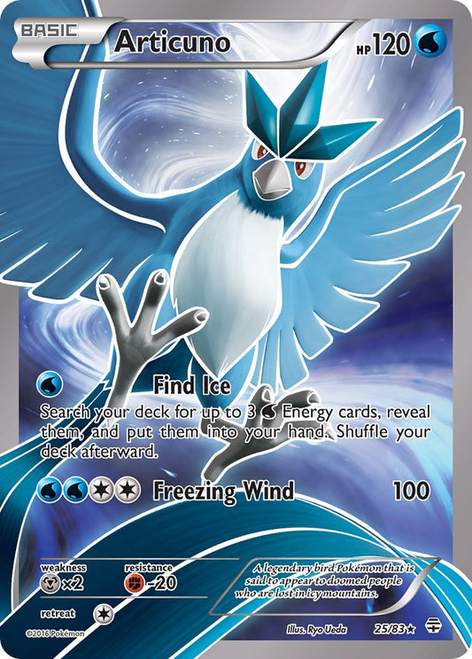 (025/83) Pokemon TCG Generations Single: Articuno  Reverse Holo Holo Rare