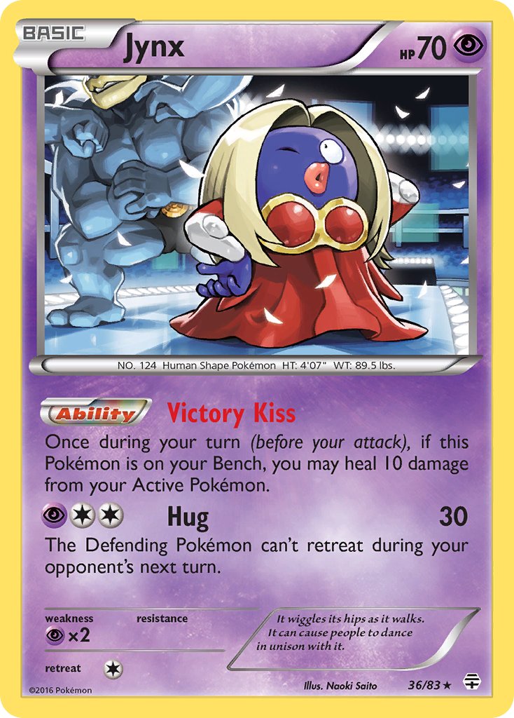 (036/83) Pokemon TCG Generations Single: Jynx  Reverse Holo Rare