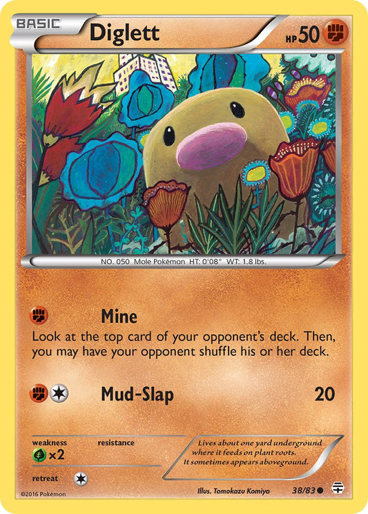(038/83) Pokemon TCG Generations Single: Diglett   Common