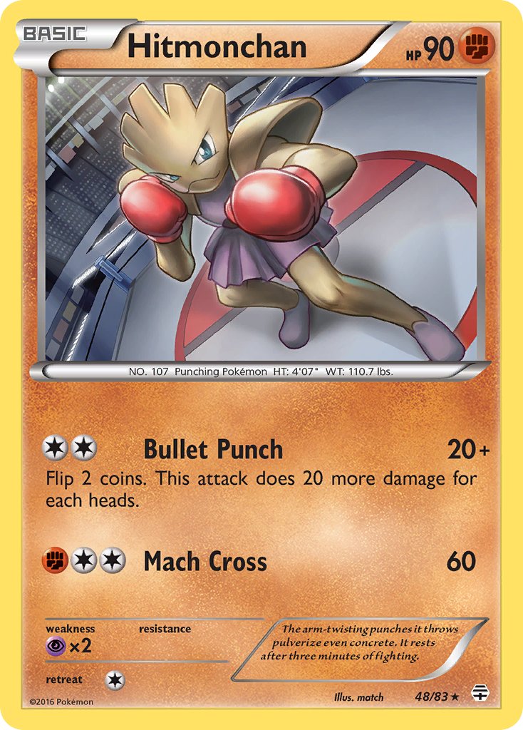(048/83) Pokemon TCG Generations Single: Hitmonchan   Rare