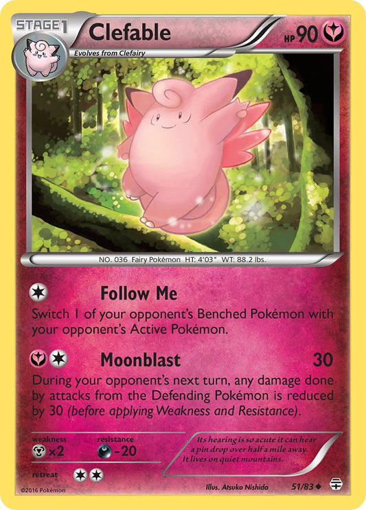 (051/83) Pokemon TCG Generations Single: Clefable   Uncommon