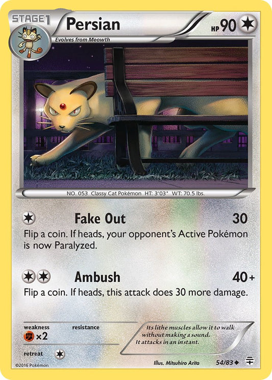 (054/83) Pokemon TCG Generations Single: Persian  Reverse Holo Uncommon