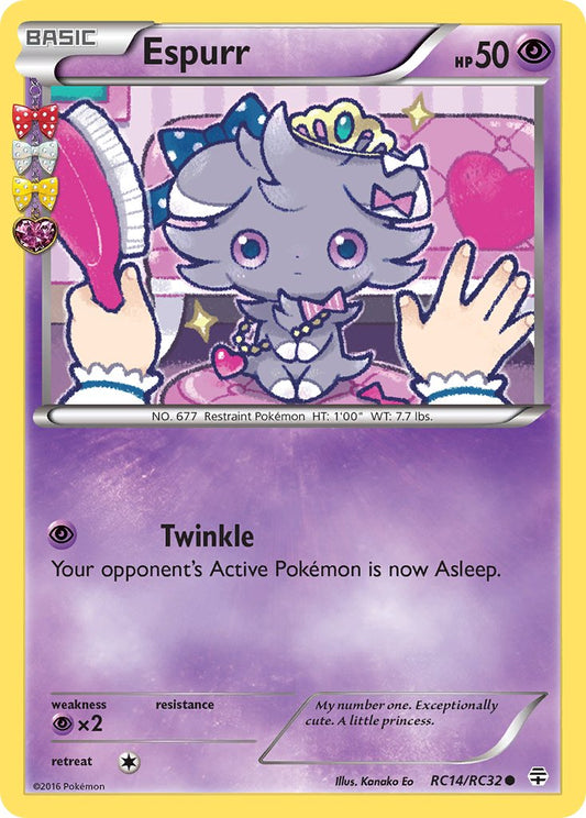 (RC14/RC32) Pokemon TCG Generations Single: Espurr   Common
