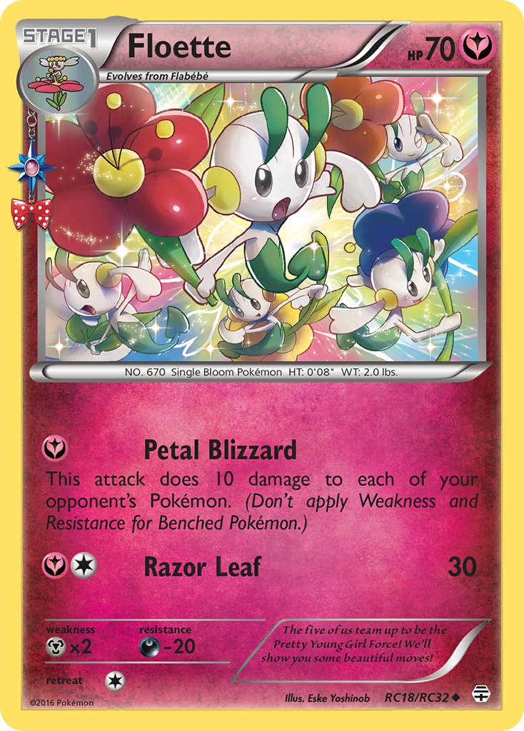 (RC18/RC32) Pokemon TCG Generations Single: Floette   Uncommon