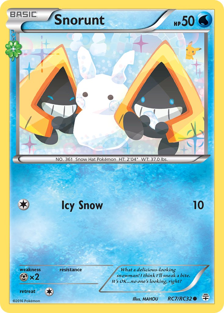(RC7/RC32) Pokemon TCG Generations Single: Snorunt   Common
