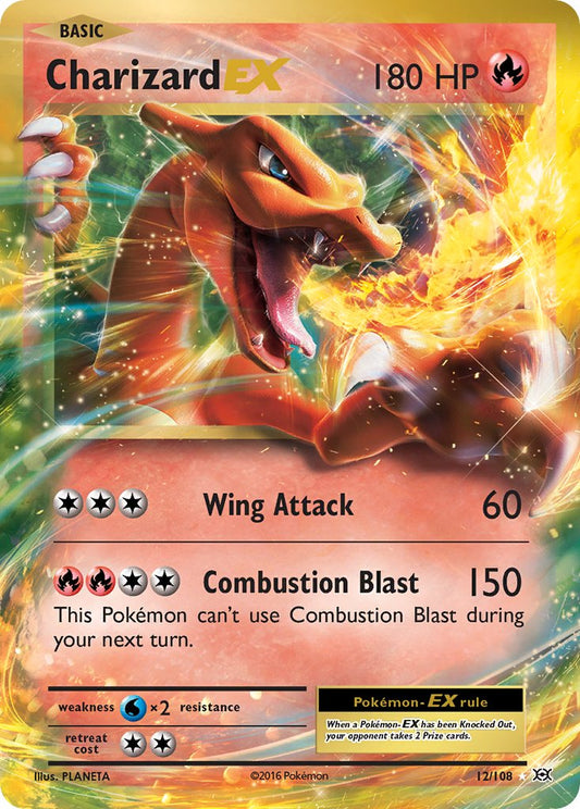 (012/108) Pokemon TCG Evolutions Single: Charizard EX   Ultra Rare