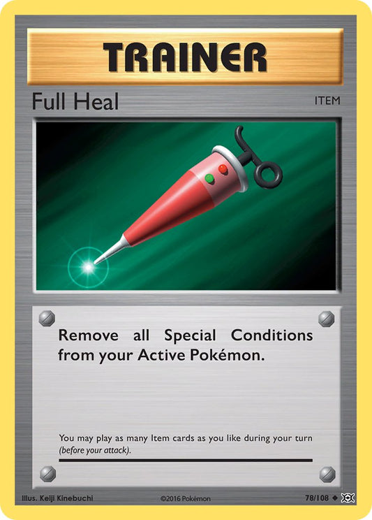 (078/108) Pokemon TCG Evolutions Single: Full Heal Reverse Holo Uncommon