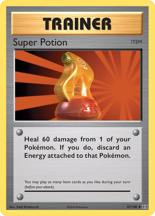 (087/108) Pokemon TCG Evolutions Single: Super Potion Reverse Holo Uncommon