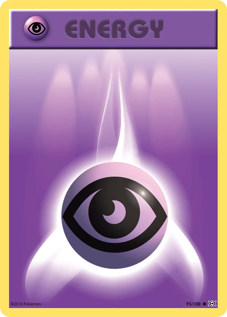 (095/108) Pokemon TCG Evolutions Single: Psychic Energy  Common