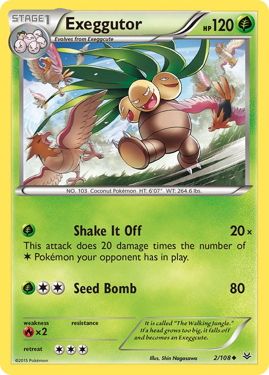 (002/108) Pokemon TCG Roaring Skies Single: Exeggutor  Reverse Holo Uncommon