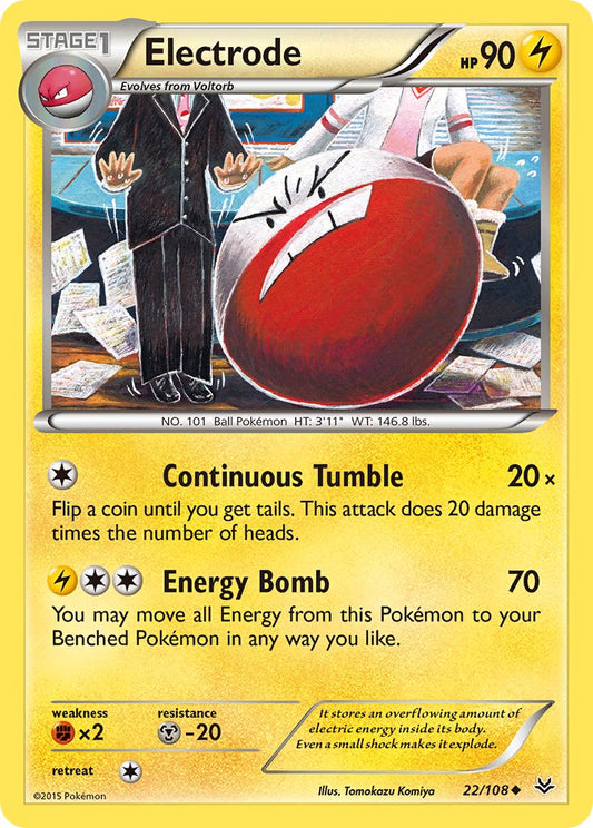 (022/108) Pokemon TCG Roaring Skies Single: Electrode   Uncommon