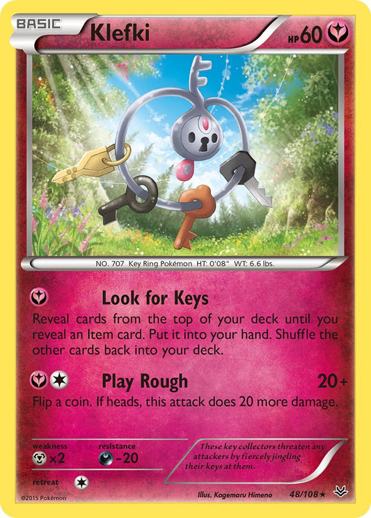 (048/108) Pokemon TCG Roaring Skies Single: Klefki   Rare