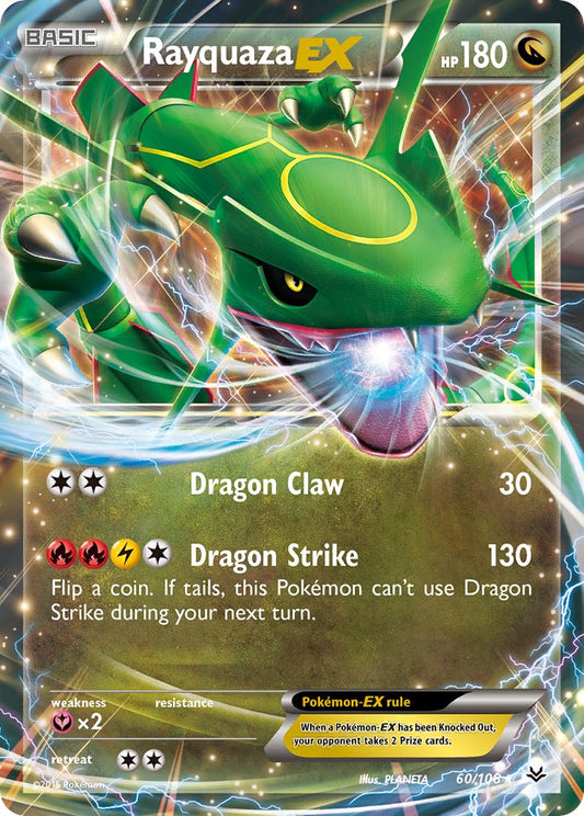 (060/108) Pokemon TCG Roaring Skies Single: Rayquaza EX   Ultra Rare