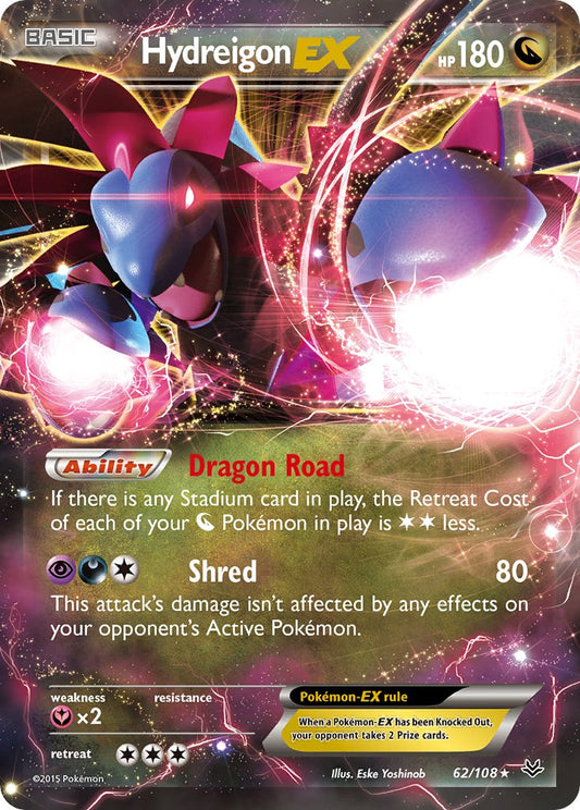 (062/108) Pokemon TCG Roaring Skies Single: Hydreigon EX   Ultra Rare