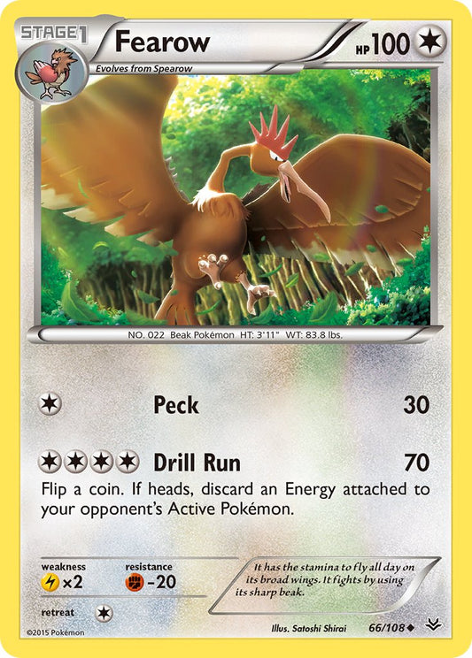 (066/108) Pokemon TCG Roaring Skies Single: Fearow   Uncommon