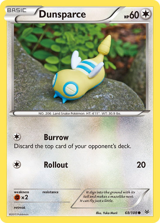 (068/108) Pokemon TCG Roaring Skies Single: Dunsparce   Common