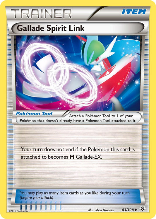 (083/108) Pokemon TCG Roaring Skies Single: Gallade Spirit Link  Uncommon
