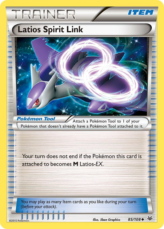 (085/108) Pokemon TCG Roaring Skies Single: Latios Spirit Link  Uncommon