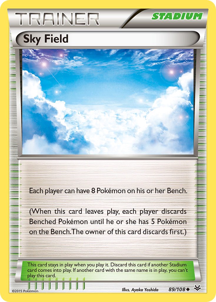 (089/108) Pokemon TCG Roaring Skies Single: Sky Field  Uncommon