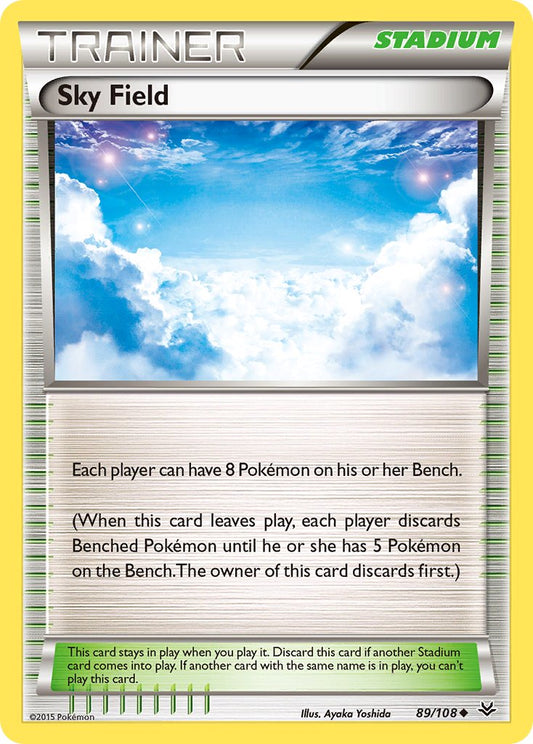 (089/108) Pokemon TCG Roaring Skies Single: Sky Field  Uncommon
