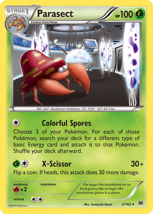 (002/162) Pokemon TCG BREAKthrough Single: Parasect   Rare