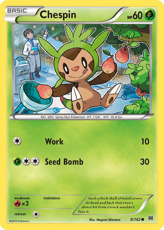 (008/162) Pokemon TCG BREAKthrough Single: Chespin   Common
