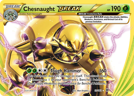 (012/162) Pokemon TCG BREAKthrough Single: Chesnaught BREAK   Holo Rare