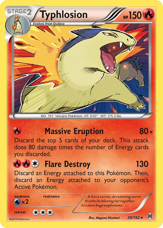 (020/162) Pokemon TCG BREAKthrough Single: Typhlosion   Holo Rare