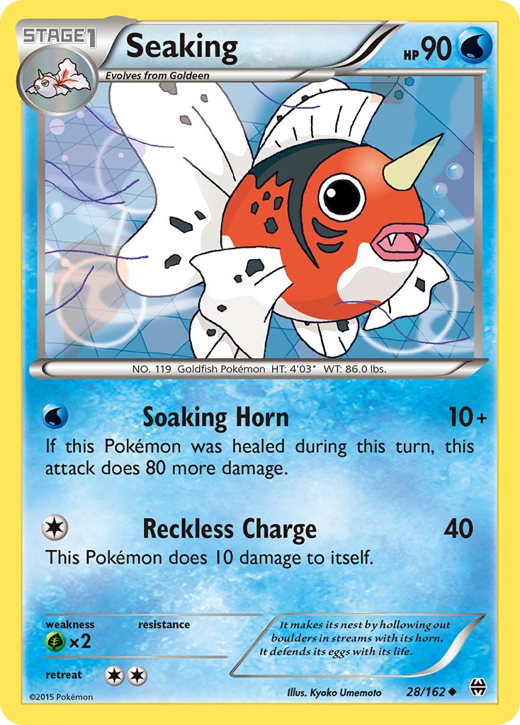 (028/162) Pokemon TCG BREAKthrough Single: Seaking   Uncommon