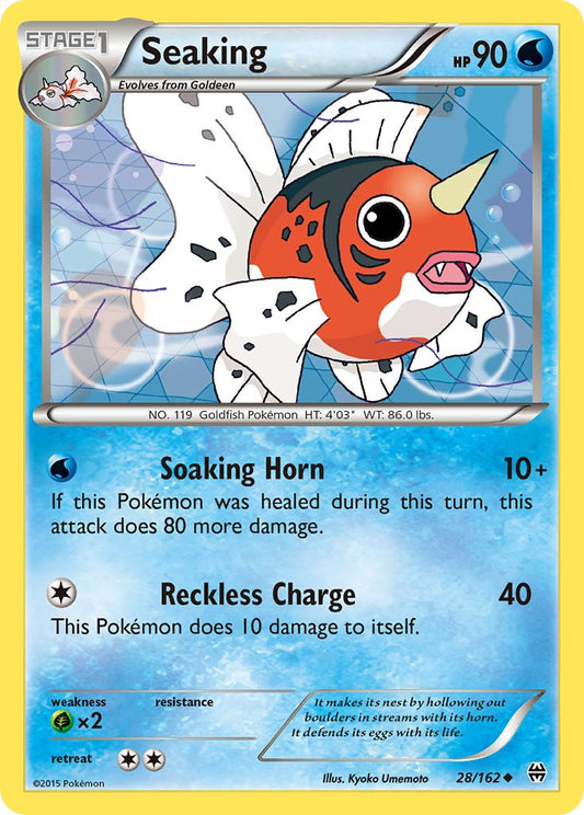 (028/162) Pokemon TCG BREAKthrough Single: Seaking   Uncommon
