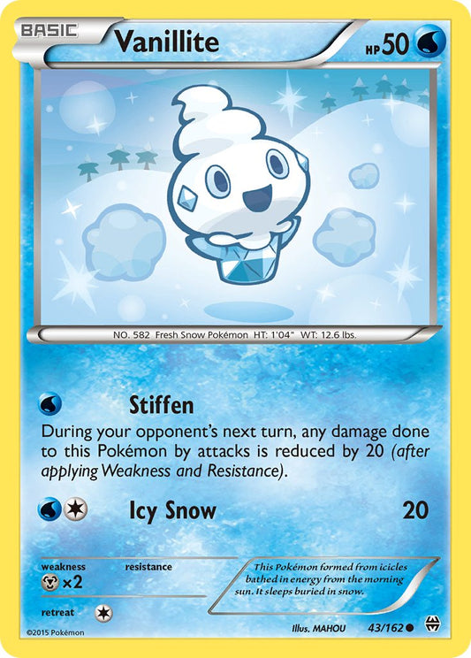 (043/162) Pokemon TCG BREAKthrough Single: Vanillite   Common