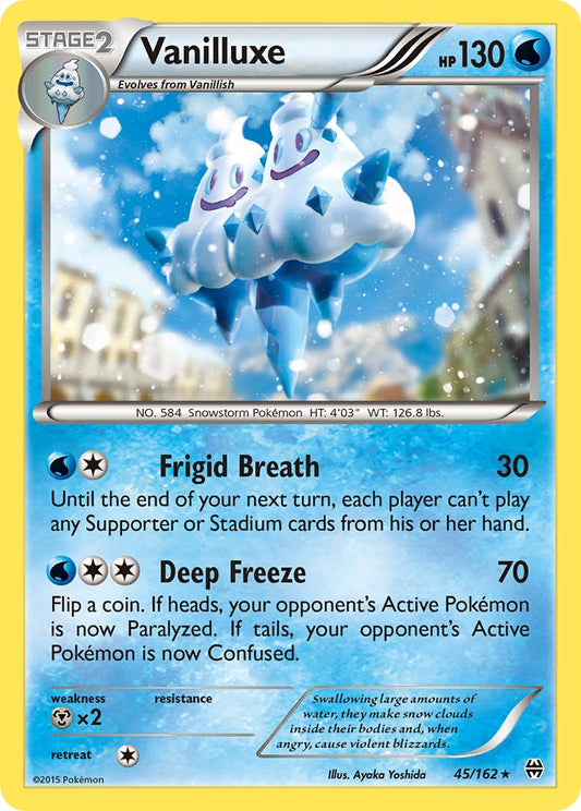 (045/162) Pokemon TCG BREAKthrough Single: Vanilluxe  Reverse Holo Rare