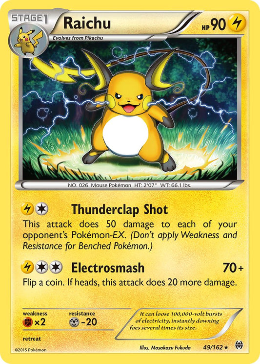 (049/162) Pokemon TCG BREAKthrough Single: Raichu   Rare