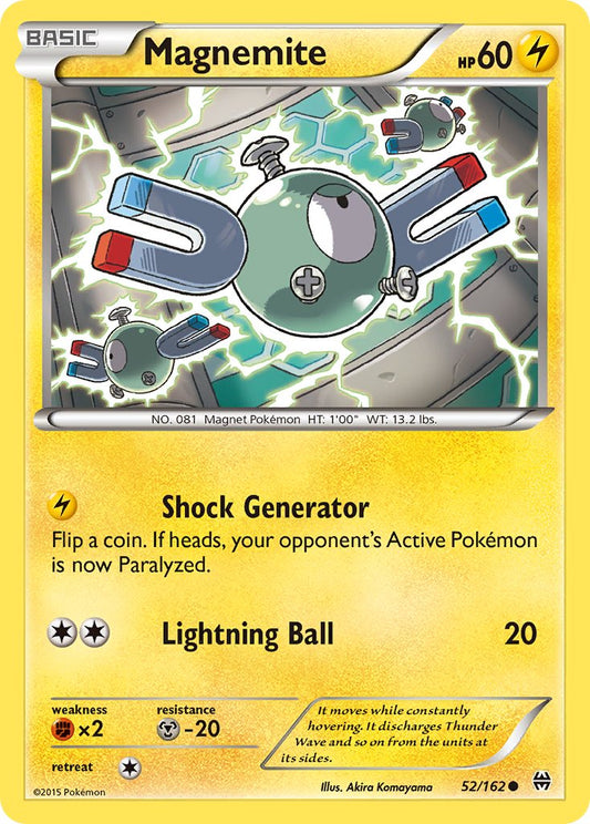 (052/162) Pokemon TCG BREAKthrough Single: Magnemite  Reverse Holo Common