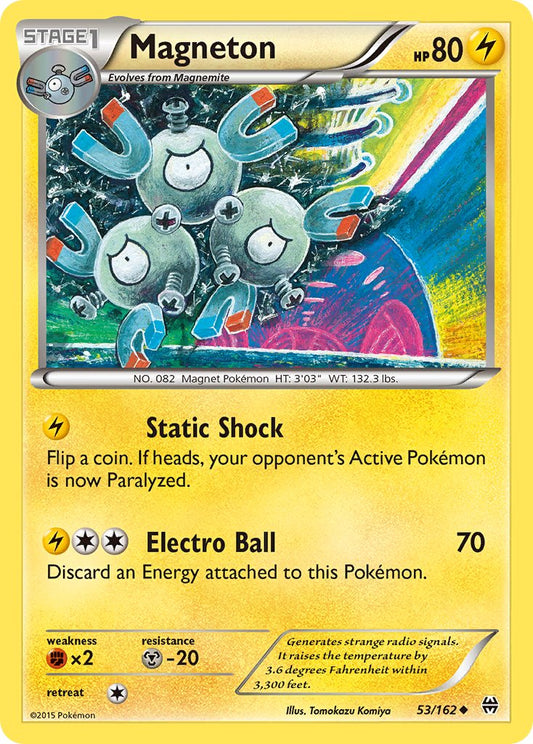 (053/162) Pokemon TCG BREAKthrough Single: Magneton  Reverse Holo Uncommon