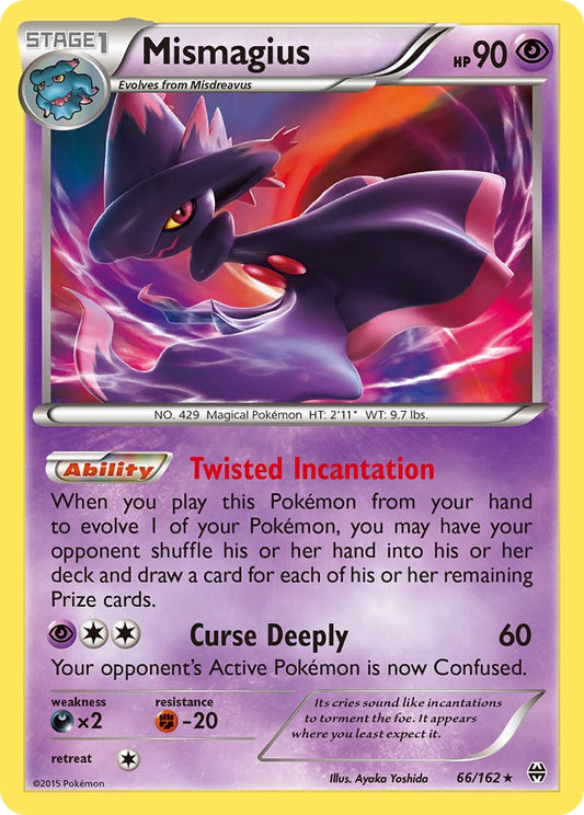 (066/162) Pokemon TCG BREAKthrough Single: Mismagius  Reverse Holo Holo Rare