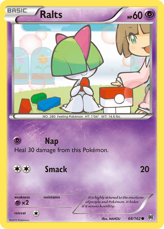 (068/162) Pokemon TCG BREAKthrough Single: Ralts  Reverse Holo Common