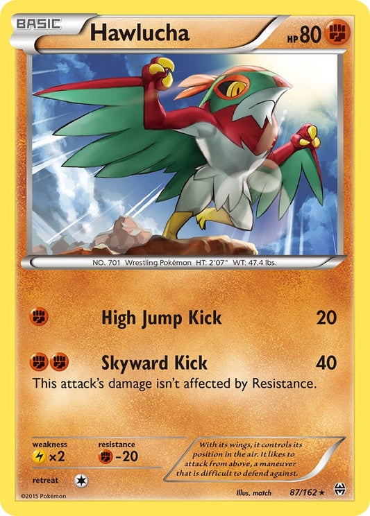 (087/162) Pokemon TCG BREAKthrough Single: Hawlucha   Rare