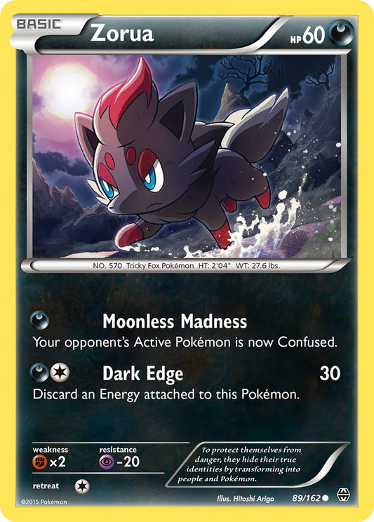 (089/162) Pokemon TCG BREAKthrough Single: Zorua   Common
