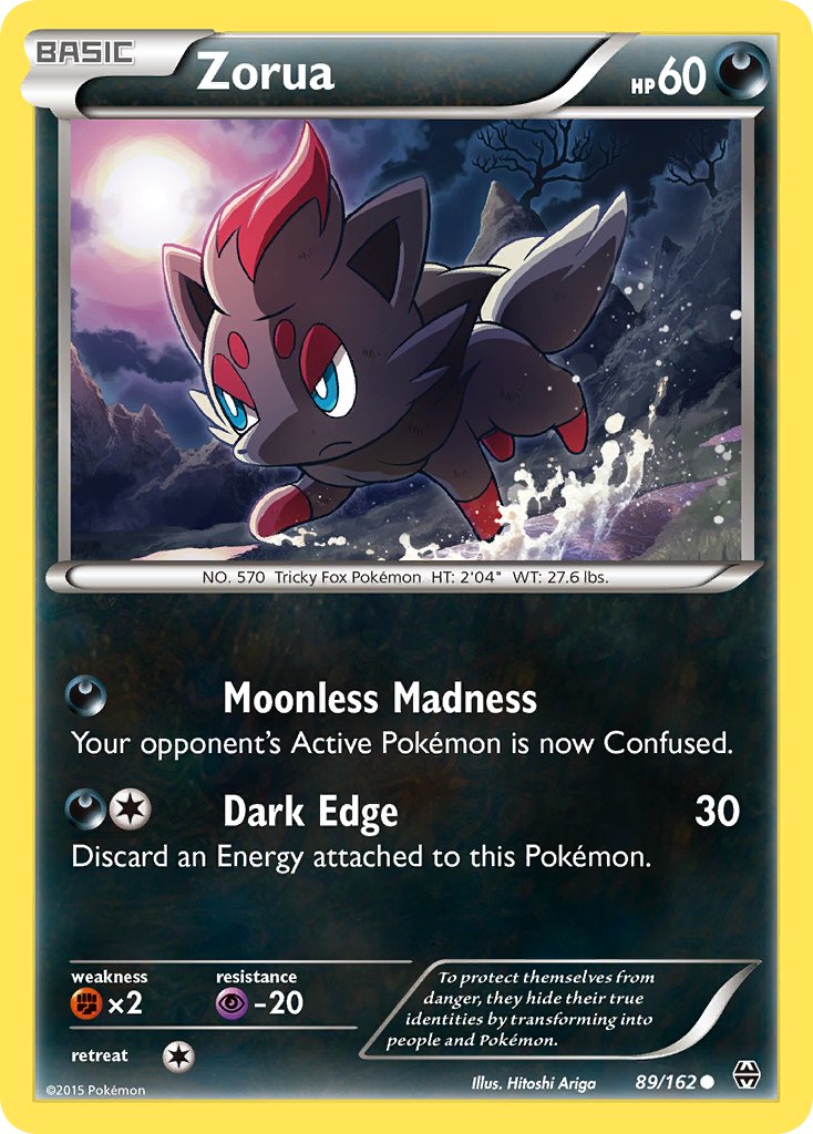 (089/162) Pokemon TCG BREAKthrough Single: Zorua  Reverse Holo Common